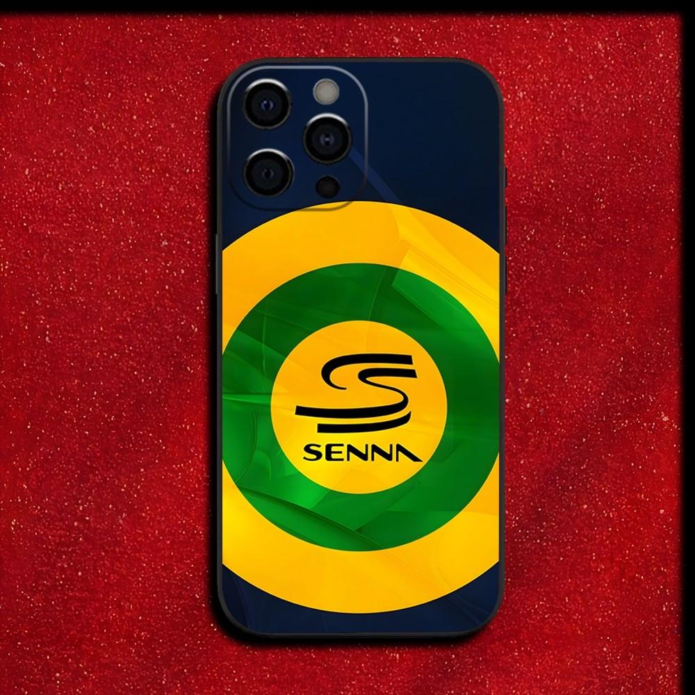 Racing Driver A-Ayrton S-Senna Phone Case For iPhone 16,15,14,13,12,11,Pro,X,XS,Max,XR,Plus,Mini Soft Black Cover