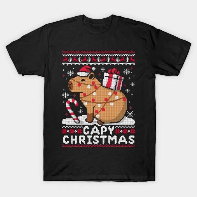 Capy ugly christmas sweater Made in Australia T-Shirt M