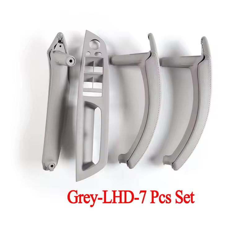 E70 E71 LHD RHD Upgraded Interior Door Handle with Leather Cover Assembly Full Set for BMW X5 X6 E70 E71 E72 2007-2014