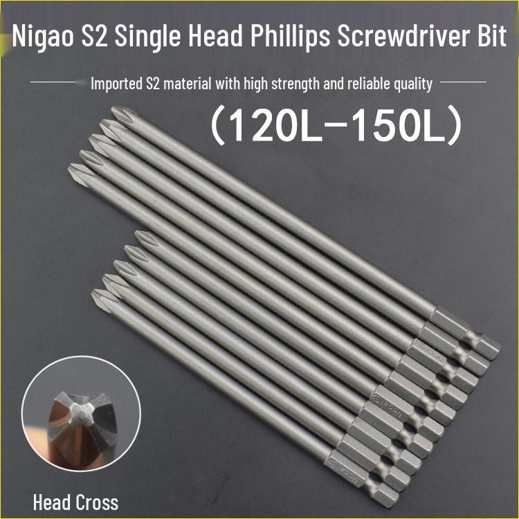 Nigao Long Phillips Magnetic Drill & Screwdriver Bit for Electric & Pneumatic Tools