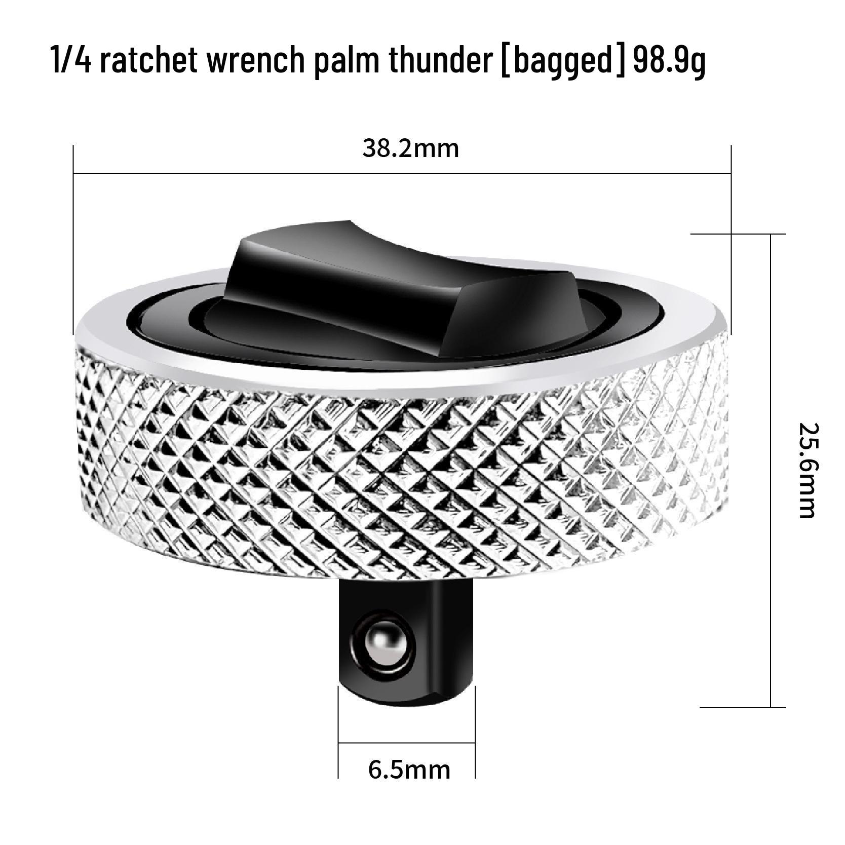 

Palm Thunder 3-Piece Mini Ratchet Set: Iron Shell Finger Wrench for 1/2 , 3/8 , 1/4 Sizes