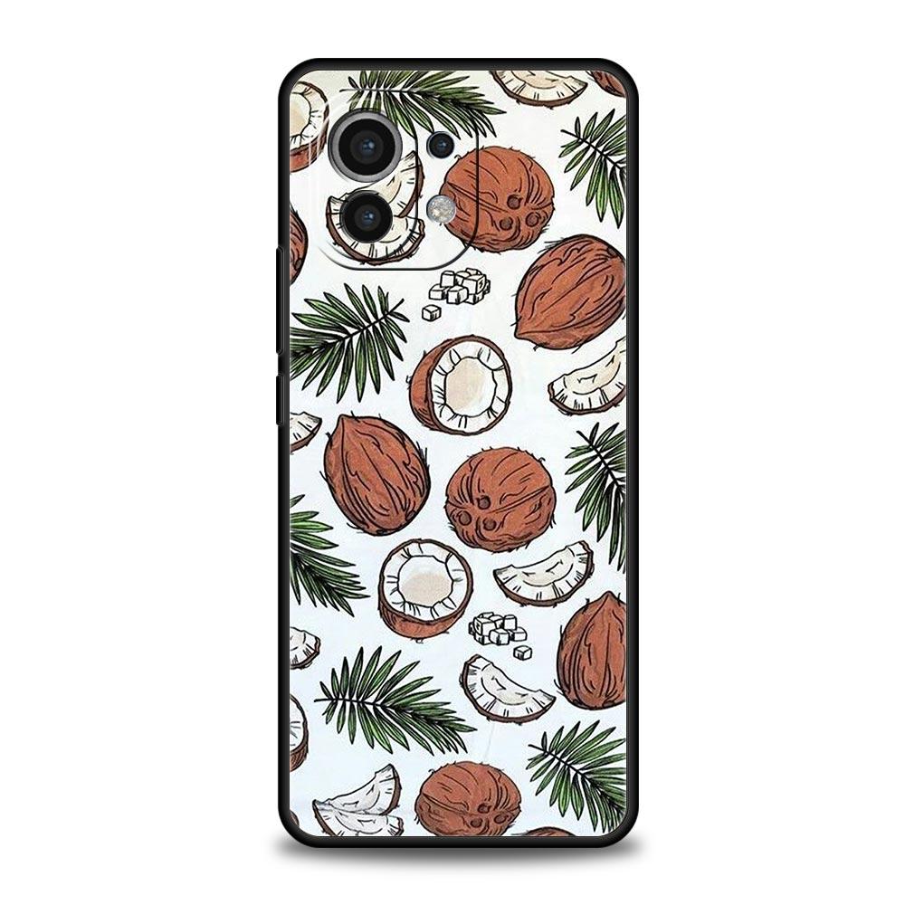 Summer Coconut Phone Case For Xiaomi 17 14 15 13 14T 13T 12T 11T Pro 12 11 Lite Poco X7 X5 X3 NFC F7 F6 Soft Cover Mi 11 Lite