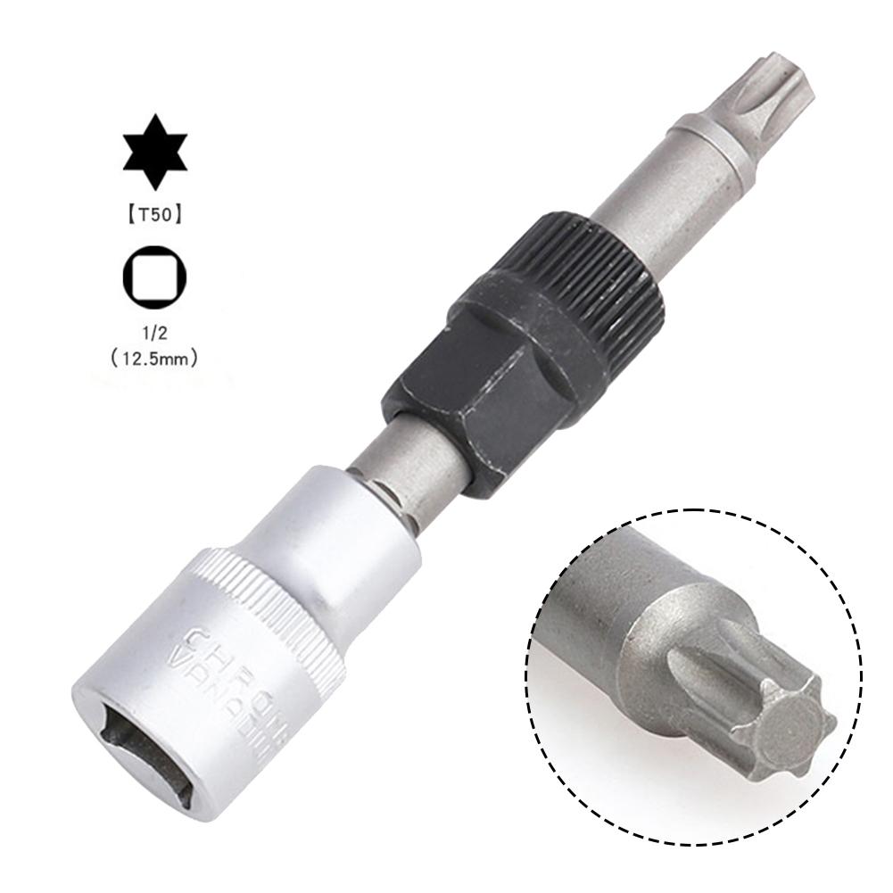 Fits For Seat For Skoda Alternator Pulley Steel  Removal Wrench Tool Torx T50 1/2"D Parts Accessories 110MM
