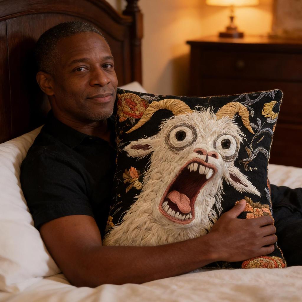 Screaming Goat Pillow Cover Soft Protector Decorative Throw Pillow Case Couch Home Decor For Living Room Sofa Party Gift No fill