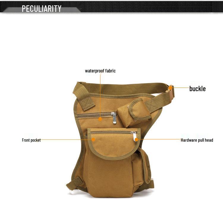 Waterproof Tactical Leg Bag for Outdoor Sports & Fishing - Compact Waist Bag for Camping, Cycling, and Mountaineering