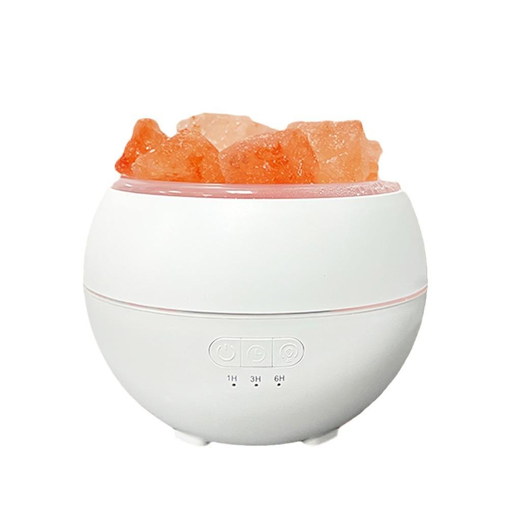 1PC Creative Salt Stone Multifunctional Colorful Flame Aromatherapy Machine Home Bedroom Office Humidifier