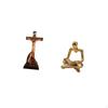 Abstract Thinker Sculpture Ornament Religious Catholic Mother Mary Statue Creative Figurine Craft