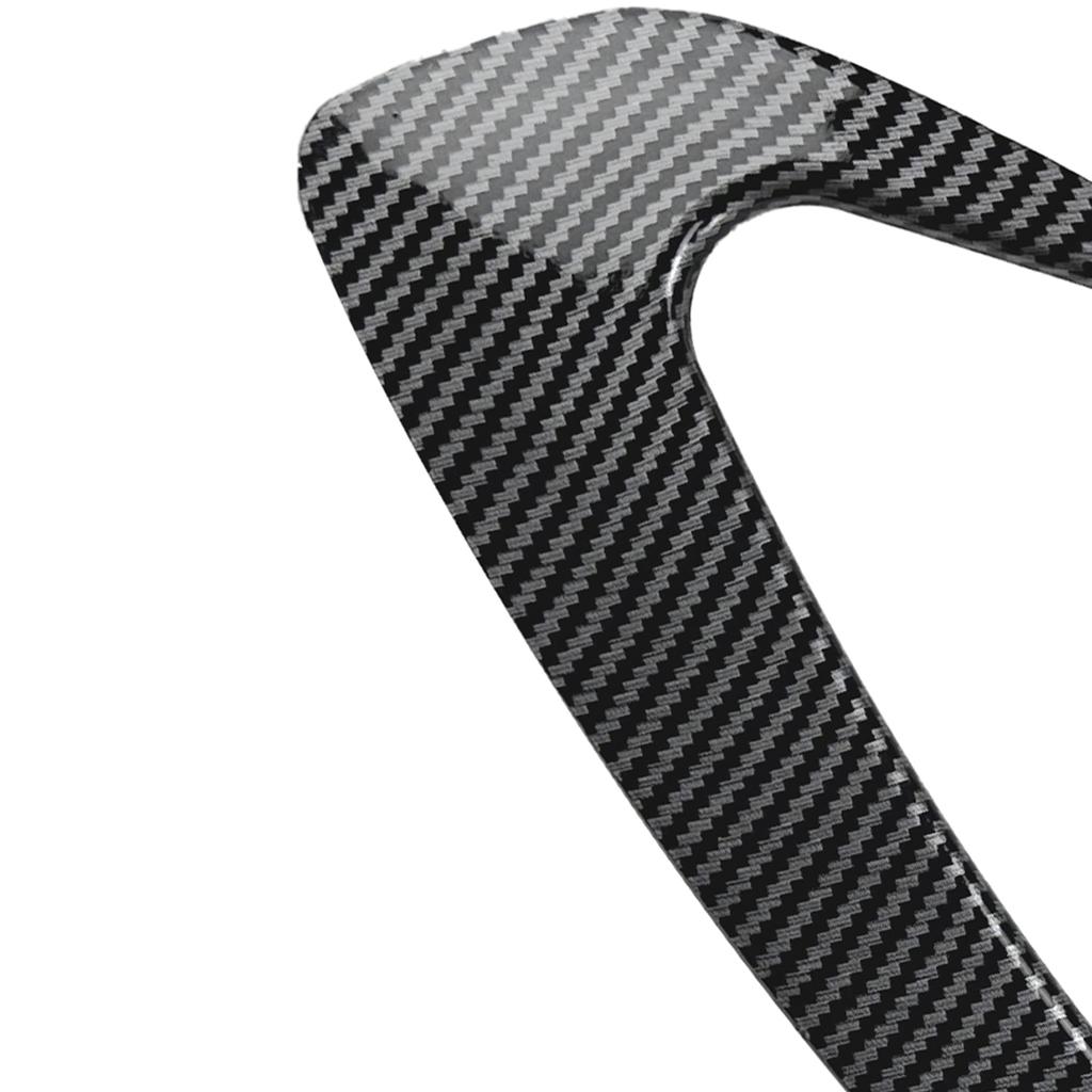 Rear Bumper Side Air Vent Trims Cover For Mazda MX-5 Miata ND 2016-25 Carbon Fiber Look/Gloss Black Boot Spoiler Splitter Canard