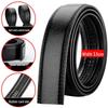 Men's Headless Genuine Leather Belt with Automatic Buckle - Fashionable for Business and Casual Wear