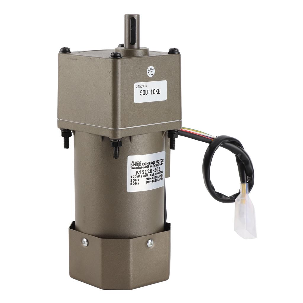 Moteur à engrenages réversible à vitesse réglable avec contrôleur et support(Rapport de réduction 10K)