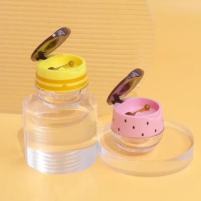 6G Empty Lip Masque Box With Brush Refillable Flip-Top Lip Mask Bottle Travel Portable Lip Balm Jar Cosmetic Containers