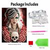 Halloween Pearl Painting Set Elegant Rose Woman 5D DIY Pearl Art Home Bedroom Wall Decor Handmade Gift Creative Craft Mural