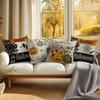 4Pcs/Set 45X45Cm Halloween Series Pillowcase Bedroom Sofa Pumpkin Living Room Cushion Cover 100% Polyester Home Decor