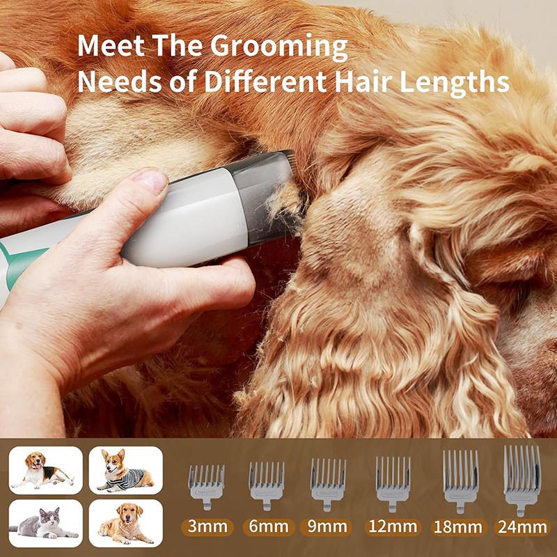 Hot Sale Pet Hair Dryer Vacuum Suction Dog Cat Grooming Brush Low Noise Electric Vacuum Cleaner Multifunction Pet Grooming Kit
