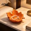 Herfst Decoratie voor Huis 3D Geprint Esdoornblad Opbergbakje Decoratief Herfst Thema Sieradenbakje Minimalistisch Bureau Ringen Kettingen en Sleutels Creatief