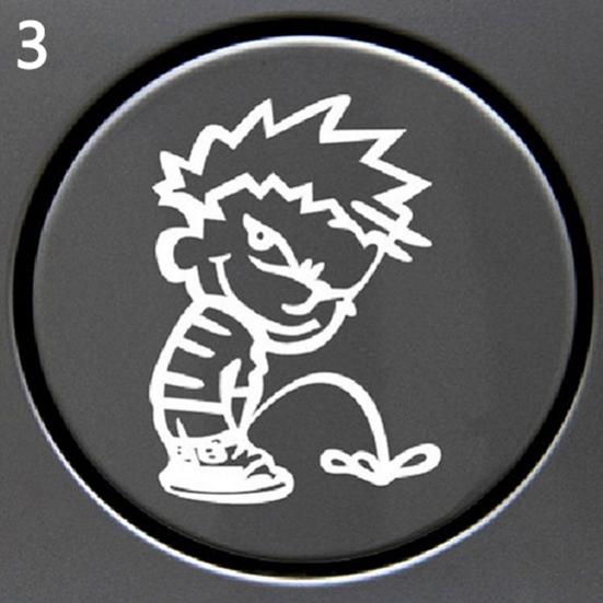 Waterproof Funny Naughty Car Rear Boy Pee Door Windshield Tank Lid Sticker Decal