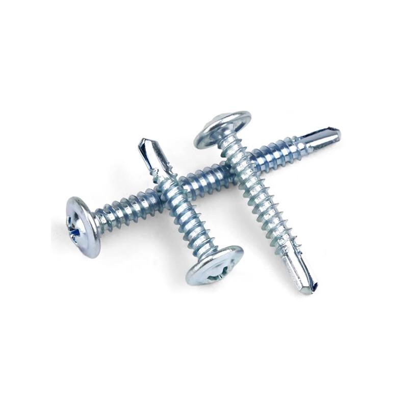 Qiansuluo Blue-White Zinc Self-Tapping Drill Screws with Washer Head
