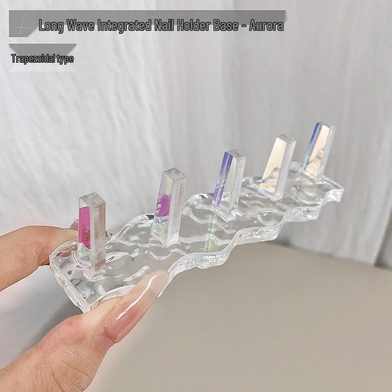 Transparent Chess Piece Acrylic Nail Art Practice Stand (Magnetic-Free)