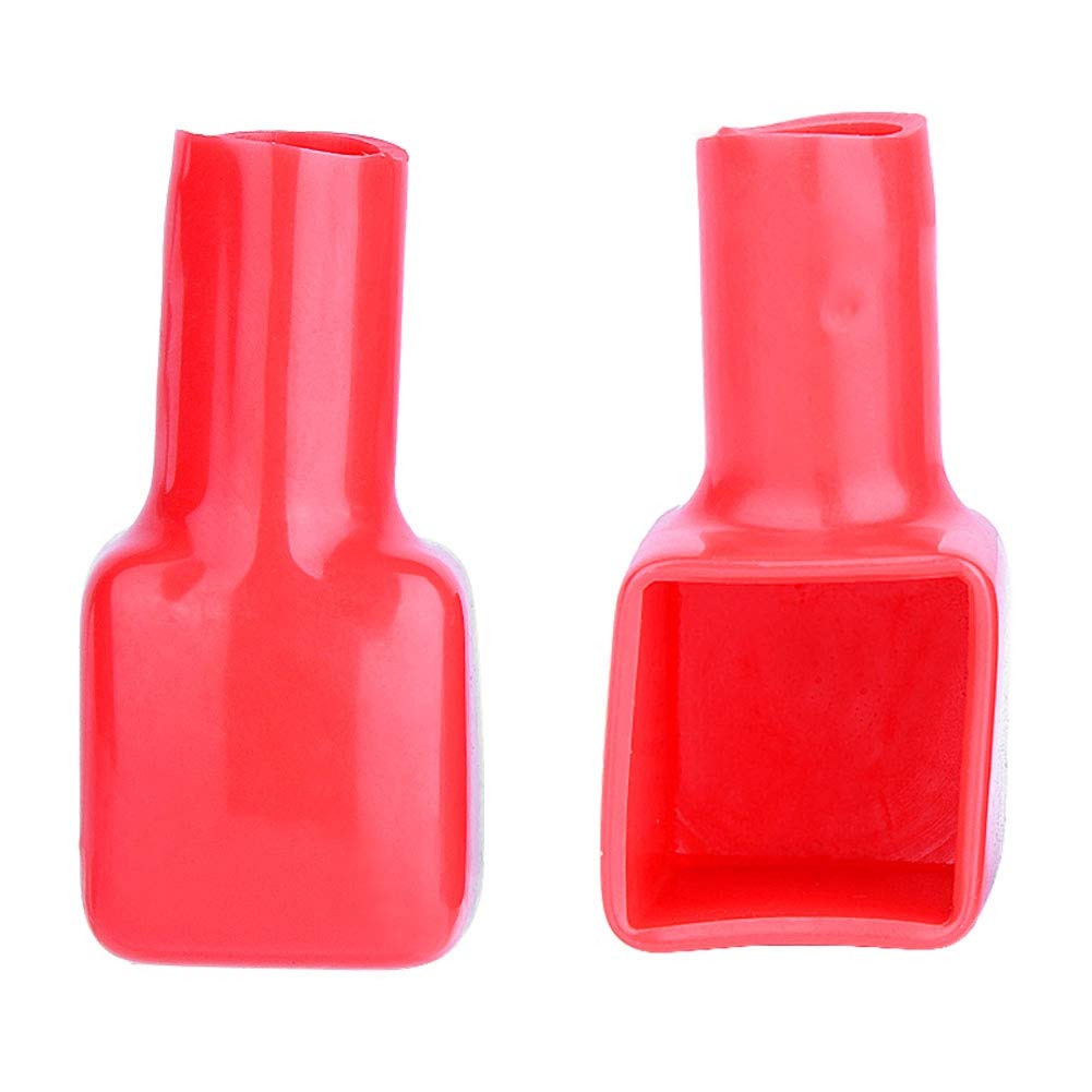 2pcs Marine Terminal Cover Terminal Cover Plastic Red & Black (Positive & Negative)