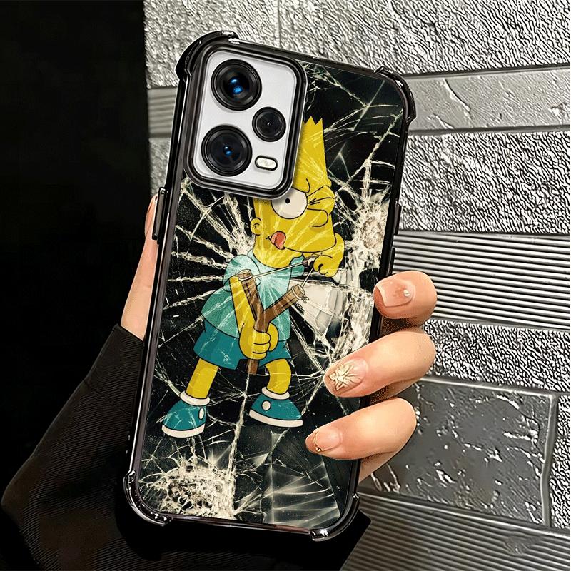 Cartoon Homers-S-Simpsons Soft Phone Case For Xiaomi Redmi Note 14 15 Pro Plus 13 12 11S 11T 5G 10 9S 9 Plating Anti-Fall Fundas