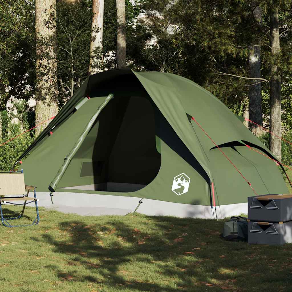 Vidaxl Tenda Familiare, a Cupola, 6 Persone, Oliva, Impermeabile