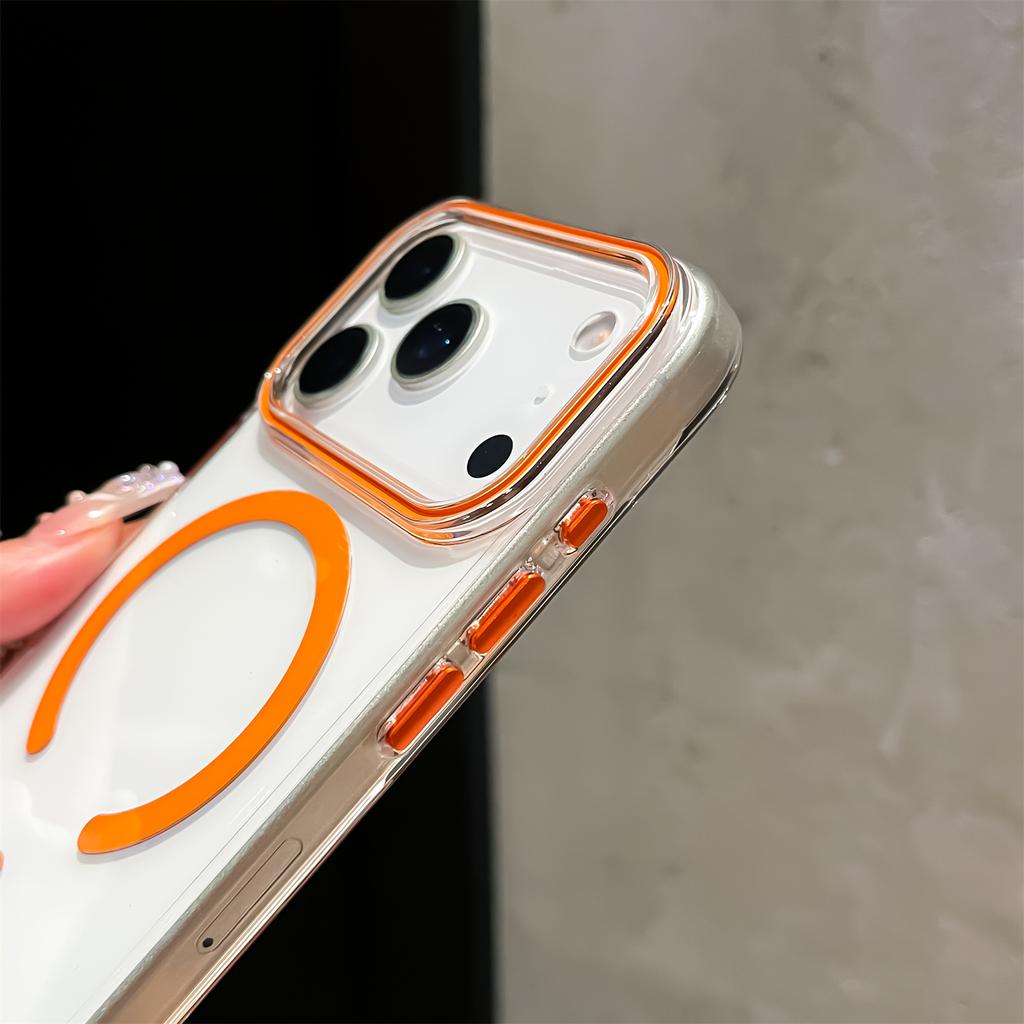 For iPhone 17 Pro Max Case Compatible with MagSafe Protective TPU+PC Phone Cover