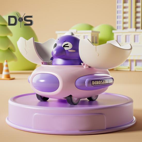 Kids Dinosaur Bumper Car Toy Collision Deformation Inertia Drive Dino Egg Flying Saucer Toddlers Boys Girls Educational Transformable Cartoon