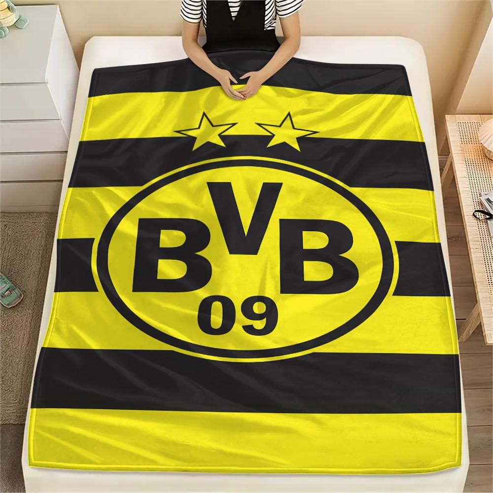 1 Manta de Franela con Estampado del BVB, Alta Calidad para Todas las Estaciones, Decoración del Hogar, Calidez y Comodidad, Perfecta para Regalos de Navidad