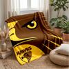 Harv Time FootballPrinted Flannel Blanket Cozy Skin-Friendly Warm Throw for Couch Bed Indoor Daily Use