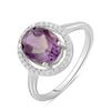 Nano Ametrine Silver Ring 2.138ct (2088141) 2.97 Gr. 925 Samples