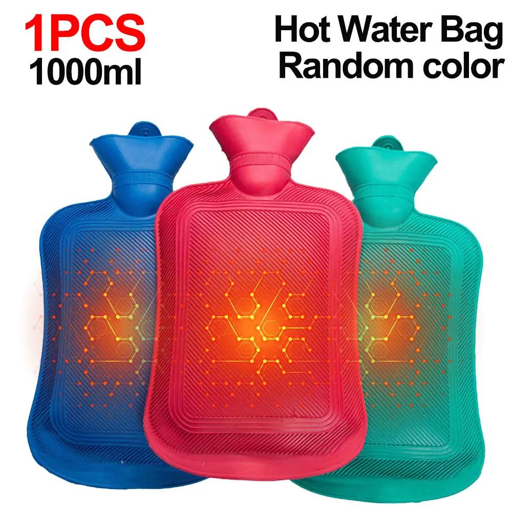 1pcs Large Hot Water Bag with Cover for Grils Winter Plush Hand & Feet Warmer Explosion-Proof Water Bottle Cover for Hot Water