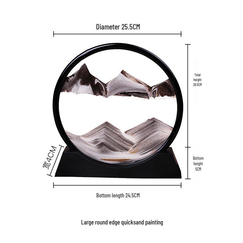 3D Dynamic Quicksand Hourglass Painting - Creative Home & Wine Cabinet Decor Gift