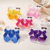 3pcs/Set Cartoon Peach Sunglasses with Ribbon Bows Hairclips for Kids Girls Summer Beach Hair Accessories Cute Hairgripes Glasse