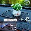 PVC Car Anti-Slip Mat Non-Slip Pad for Vehicle Interior Accessories with Diamond Inlay Bling Design