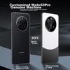 Phone Case for Huawei Mate50 Pro, Color-Block Electroplated Frosted Protective Case with Full Lens Protection And Shockproof, Ink Black
