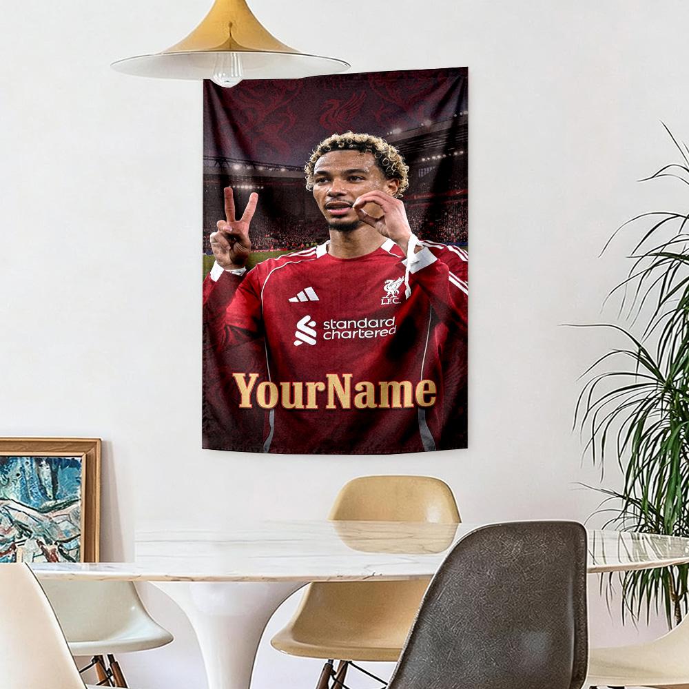 Liverpool Custom Your Name Wall Decor Tapestry Art For Pet Memorial Birthdaywedding Party Backdrop Family Gift