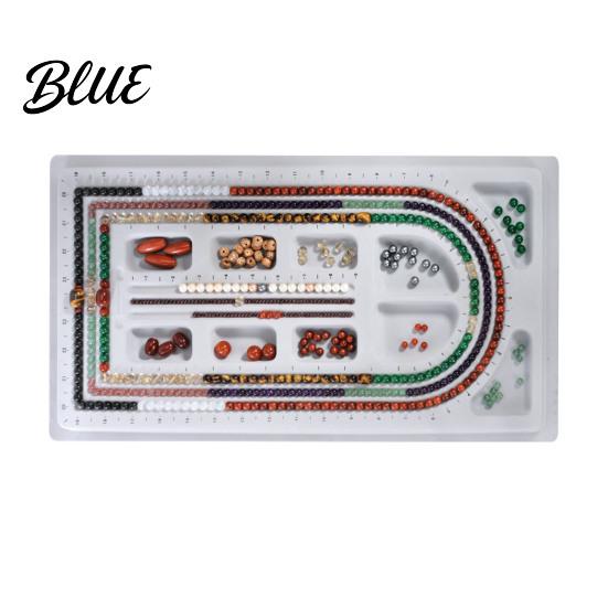 Schmuck-Planungsbrett Perlen-Design DIY-Herstellungsschale Beflockter Organizer