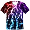 T-Shirts for Children 3D Print Flame Lightning Casual Boys Girls Tops Summer Crew Neck Short Sleeves 2026 Children's Clothing