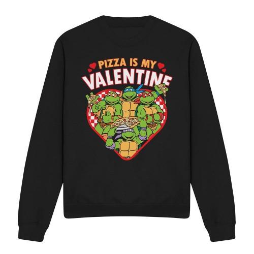 Teenage Mutant Ninja Turtles Unisex Adult Pizza Is My Valentine Sweatshirt
