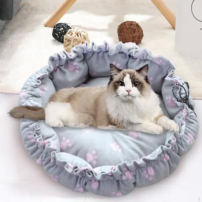 Adjustable Round Lightweight Sleeping Basket Comfortable for Winter Small Dog Tent