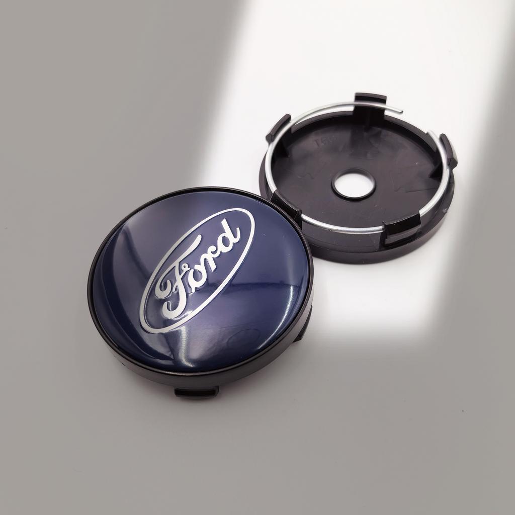 AJV1 4PCS 54/56/60/65/68mm Wheel Center Caps For Ford Fiesta Mondeo Fusion Explorer Escape Focus Kuga Rim Hubcap Cover Badge