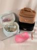 1PC Simple Pure Color Plush Makeup Bag Korean Portable Bag High Appearance Level Large Capacity Wash Bag for Women