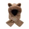 Women's Cute Fox Ear Protection Hat & Scarf – Autumn/Winter Windproof Cycling Accessory