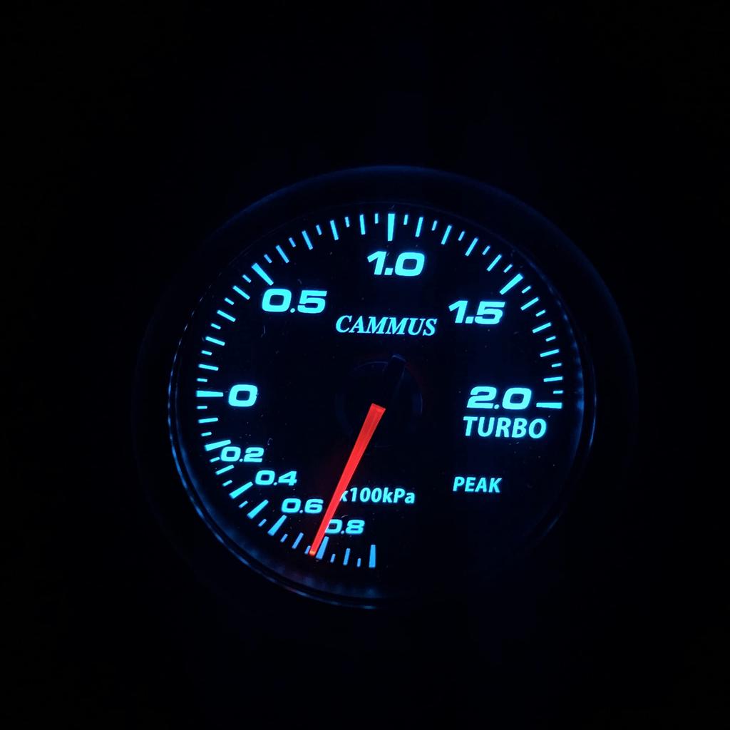CAMMUS Boost Gauge, 60mm, OBD2, with Multi-Color Switching Function (Mazda)