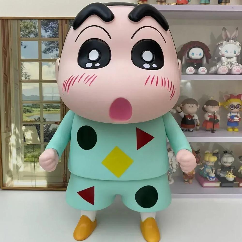 Crayon Shin-Chan Figure Anime Figures Model Personalized Creative Figures 1:1 Large Vinyl Superman Shinchan Figure Ornaments Toy