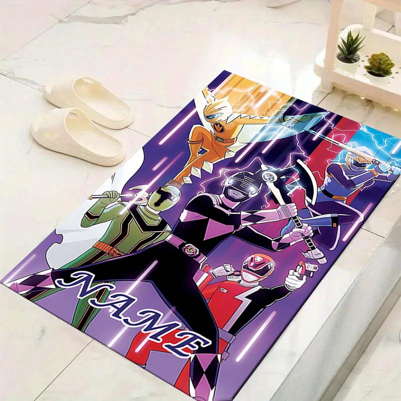 Custom 1Pc Power Rangers Storm Rug Office Carpet Indoor Outdoor Entrance Doormat Nonslip Soft And Comfortable Living Room D2915217