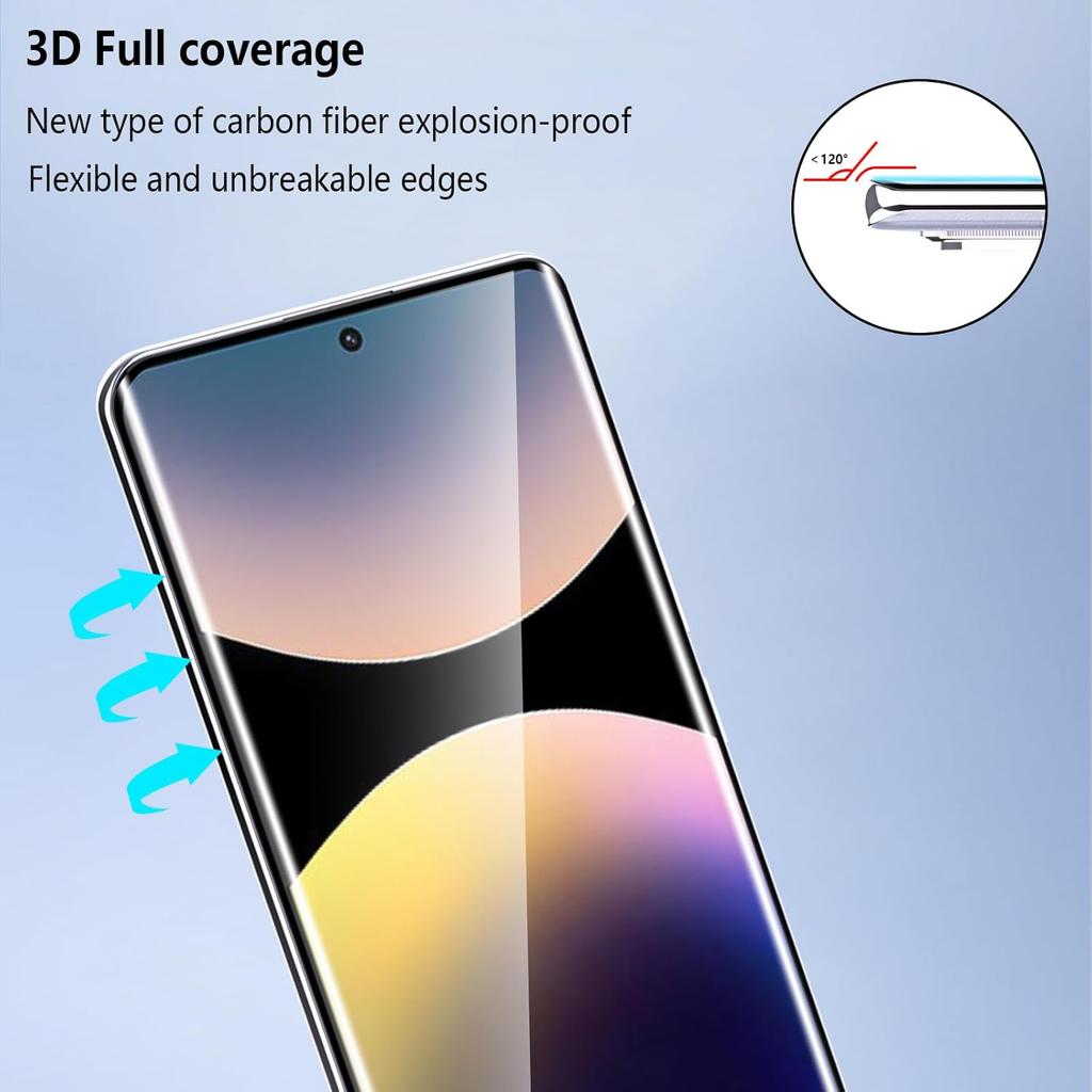 3 pcs for Redmi Note 14 Pro 5G/4G/Poco X7 5G Pro+ Screen protector Tempered Glass for Xiaomi Redmi Note 14 Pro Tempered Glass Case Friendly