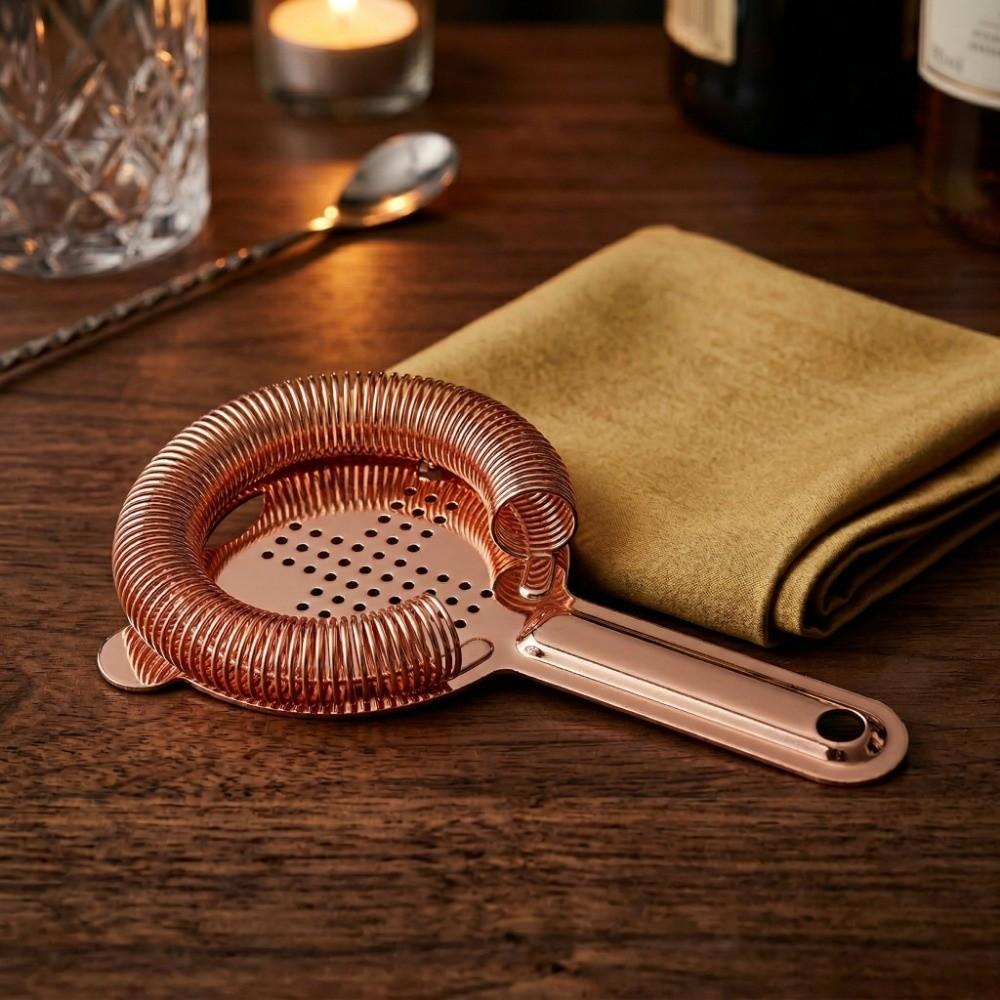 Cross Shape Bar Strainer Removable Spring Bar Tool Ice Separator Cocktail Strainer  Coffee