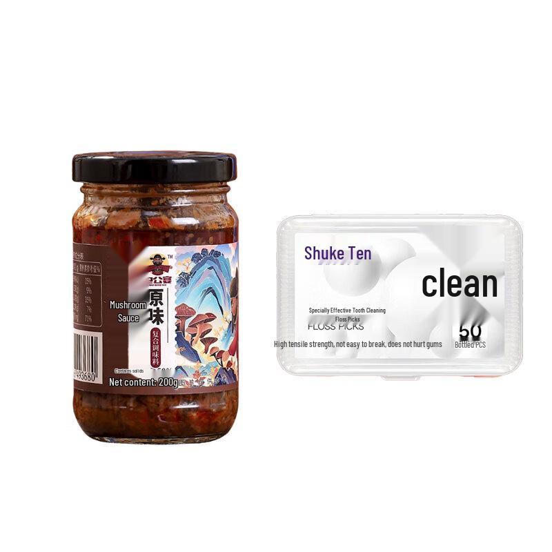 Shuke Dental Floss Sticks (50-count) with Mushroom Sauce