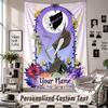 Custom Tapestry Wall Hanging, Coraline Other Mother Personalized Name Text Home Wall Decor